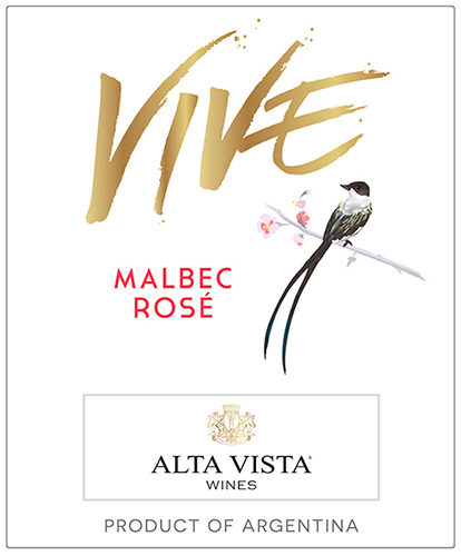 Vive Malbec Rosé Front Label