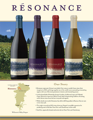 Résonance Vineyard Family Sell Sheet