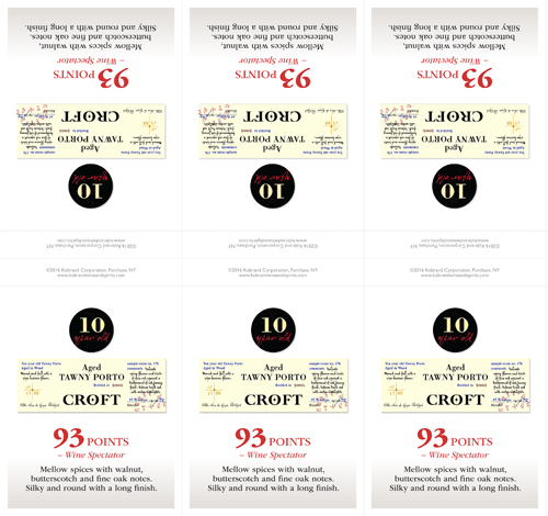 10-Year-Old Tawny Porto Shelf Talker