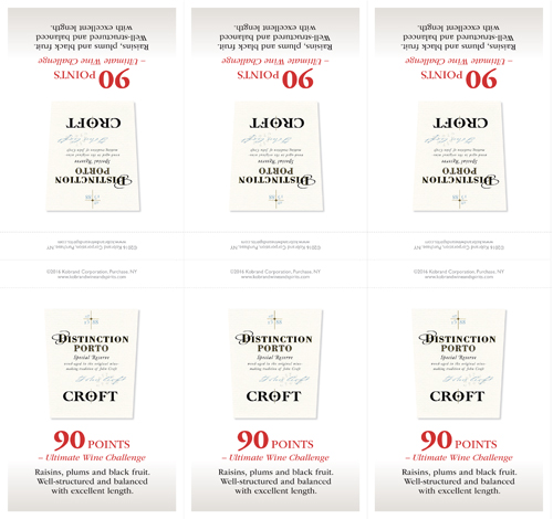 Distinction Porto Ultimate Wine Challenge Shelf Talker – 90 Points