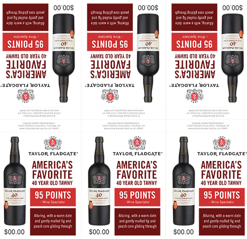40-Year-Old Tawny Porto Shelf Talker (Editable PDF) – 95 Points