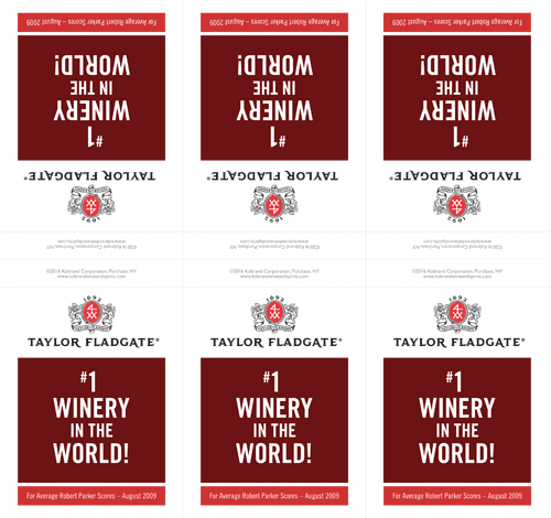 Taylor Fladgate #1 Winery In The World Shelf talker