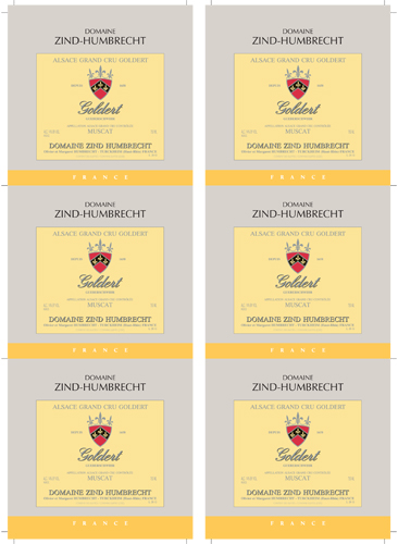 Muscat Goldert Grand Cru Wine Card