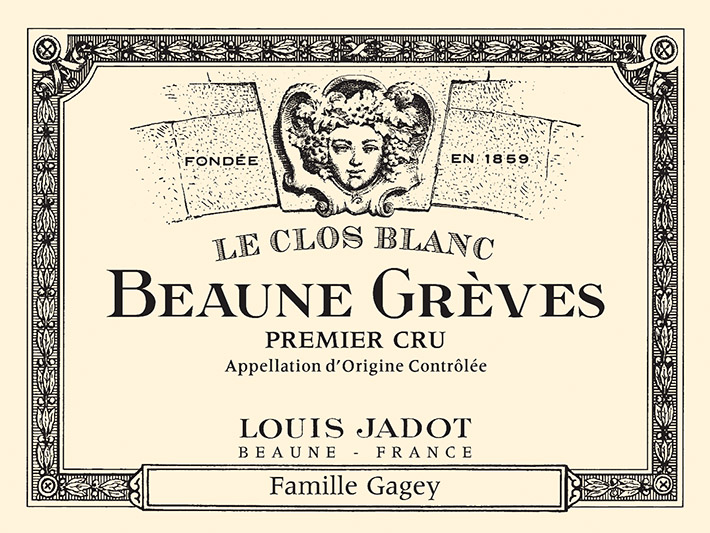 Beaune Grèves le Clos Premier Cru Blanc Front Label