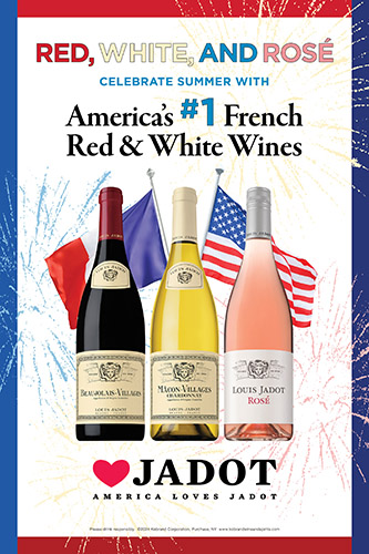 Love Jadot Red, White and Rosé Poster (Flags)