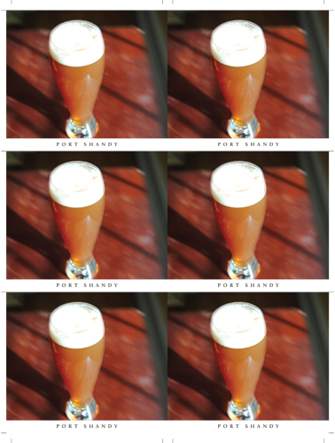 Reserve Tawny Port Shandy Cocktail Card