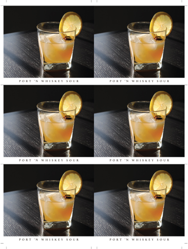 Siroco Extra Dry Port ’n Whiskey Sour Cocktail Card