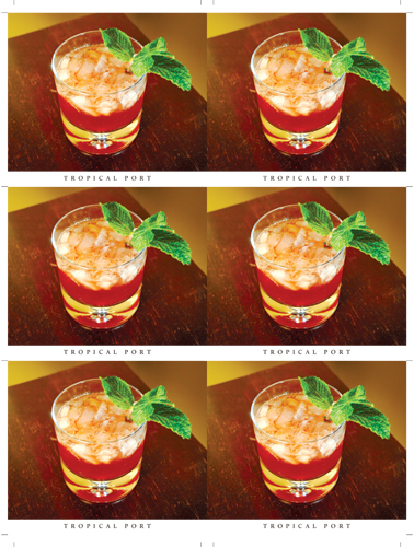 Reserve Tawny Tropical Port Cocktail Card