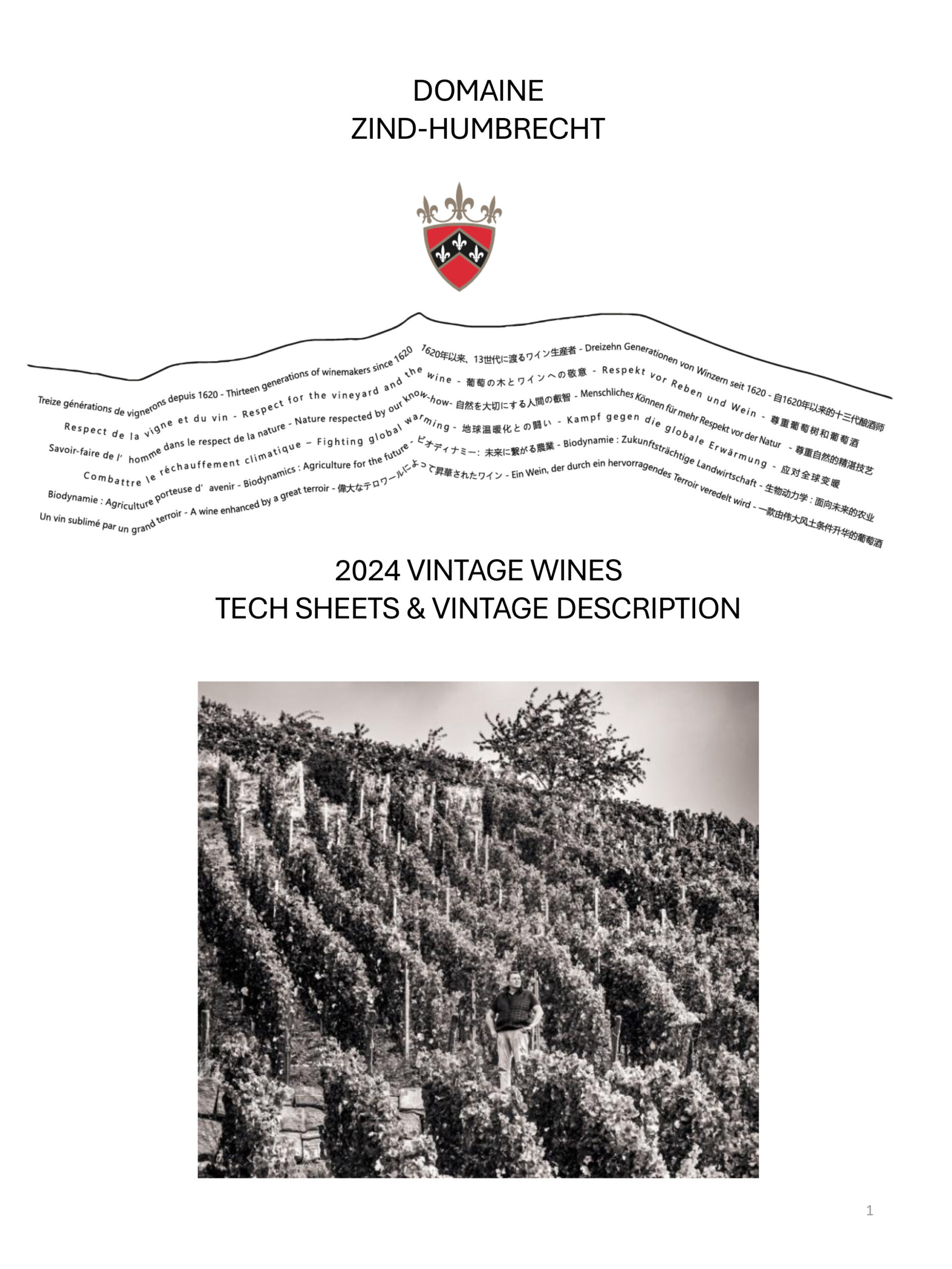 2024 Vintage Zind-Humbrecht Wines Brochure