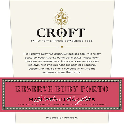 Reserve Ruby Porto Front Label