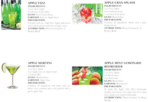 Alizé Apple Cocktail Database