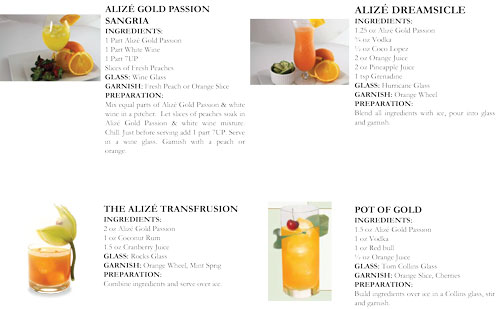 Alizé Gold Passion Cocktail Database