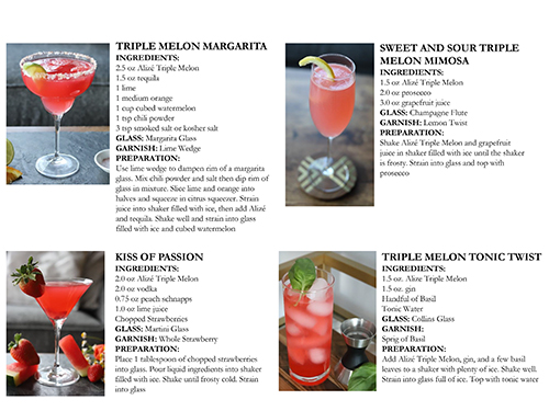 Alizé Triple Melon Cocktail Database