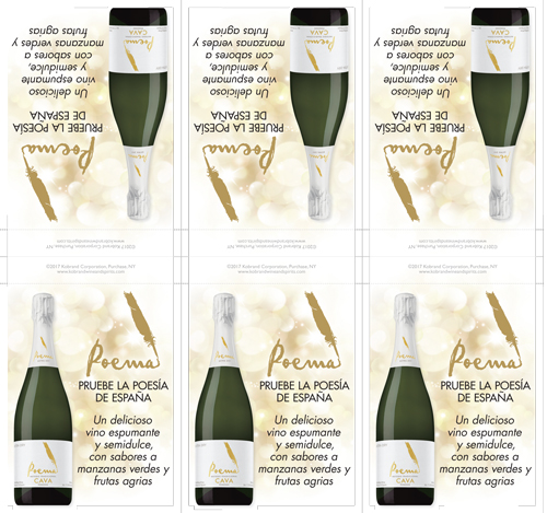 Cava Extra Dry Spanish Shelf Talker