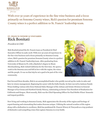 Rick Bonitati, St. Francis President & CEO