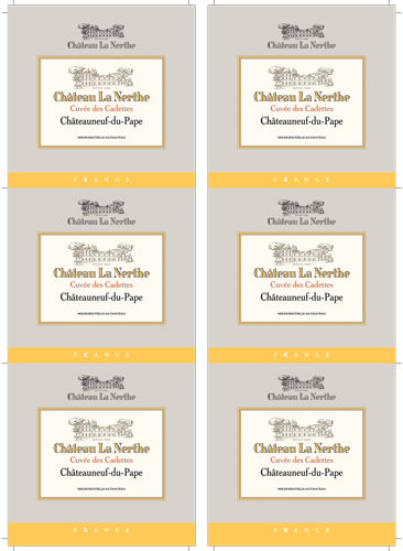 Cuvée des Cadettes Châteauneuf-du-Pape Rouge Wine Card