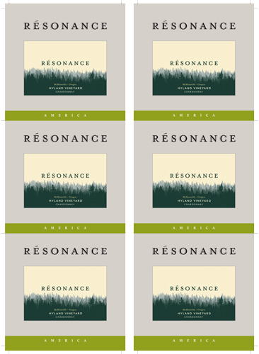 Hyland Vineyard Chardonnay Wine Card