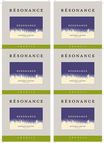 Résonance Vineyard Pinot Noir Wine Card