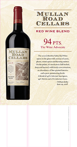 Columbia Valley Red Wine 2015 Wine Advocate Case Card