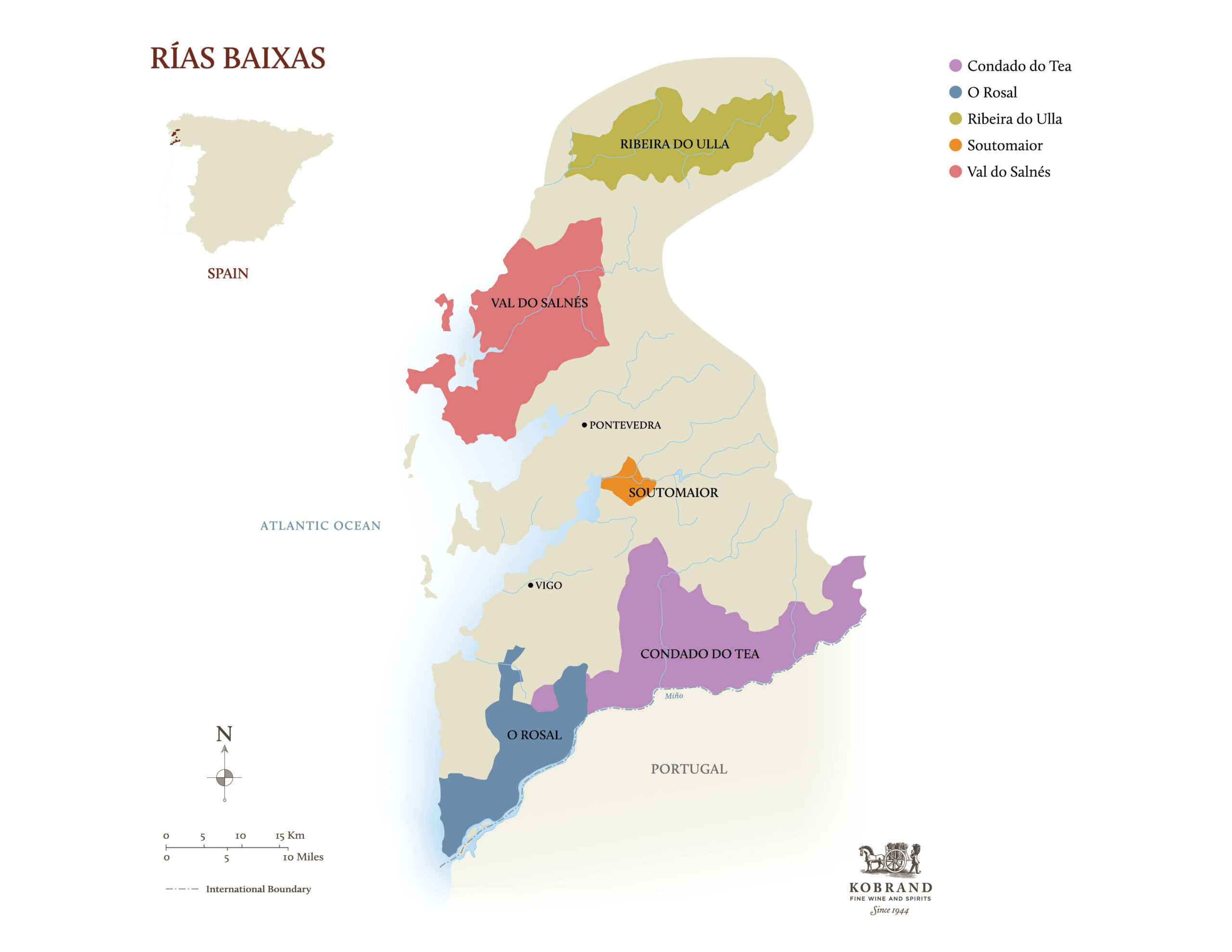 Spain – Rías Baixas Map