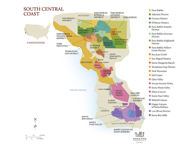 America – South Central Coast