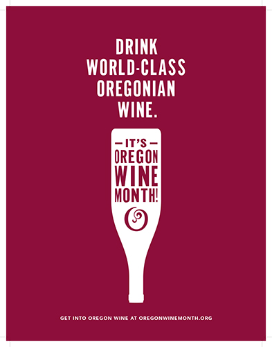 Oregon Wine Month – Drink World Class Oregonian Wine Case Card
