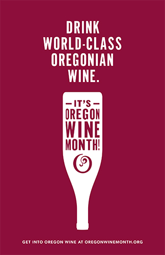 Oregon Wine Month – Drink World-Class Oregonian Wine Poster
