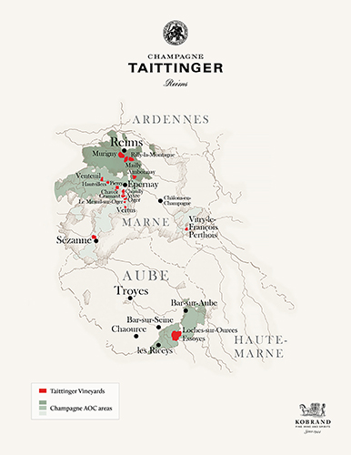 Taittinger Vineyard Maps