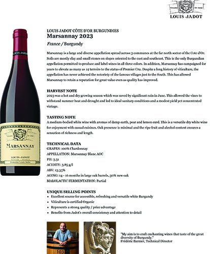 Marsannay 2023 Fact Sheet