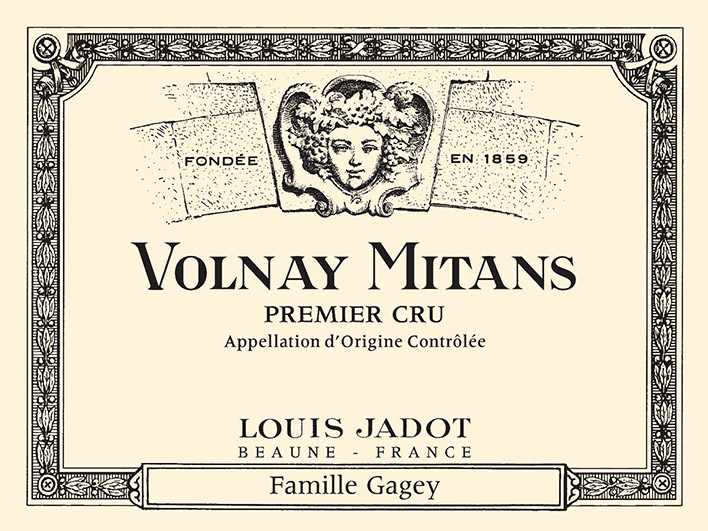Volnay Mitans Premier Cru Front Label