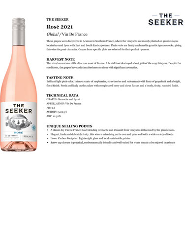 Rosé (France) 2021 Fact Sheet