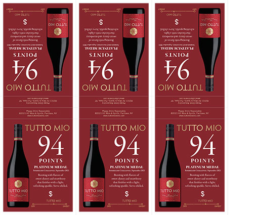 Vino Rosso Dolce Shelf Talker (94 Points)