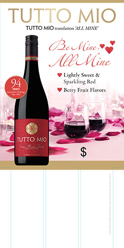 Vino Rosso Dolce Valentines Day Case Card (Editable)