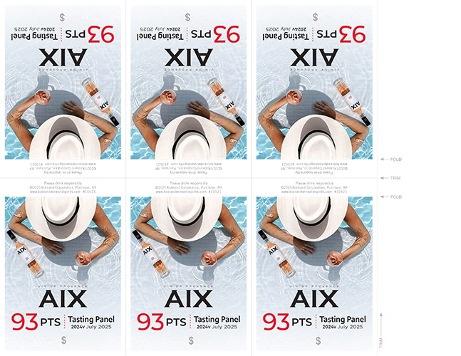 AIX Rosé Shelf Talker (Editable PDF)