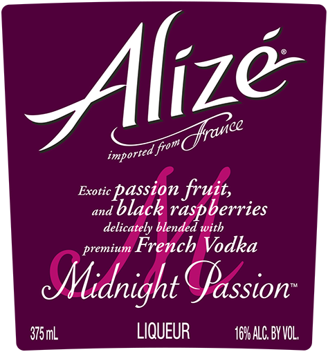 Midnight Passion Front Label (375 ml)