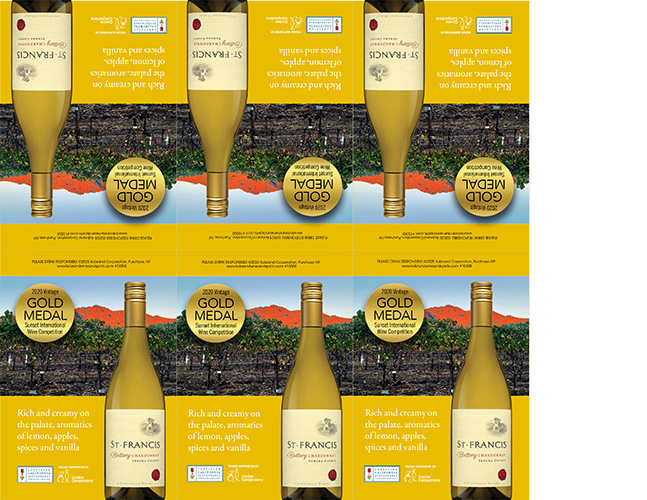 Sonoma County Buttery Chardonnay ‘Gold Medal’ Shelf Talker