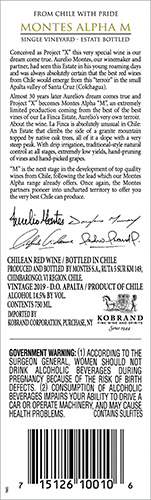 Alpha M 2019 Back Label