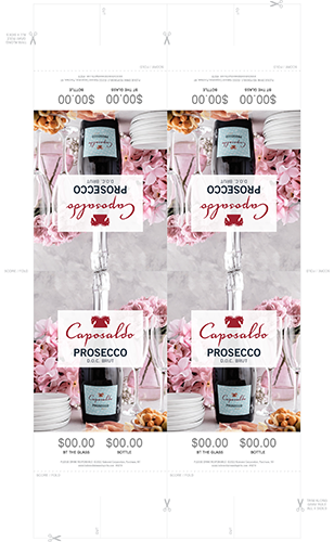 Prosecco DOC Folding Table Tent (Editable)