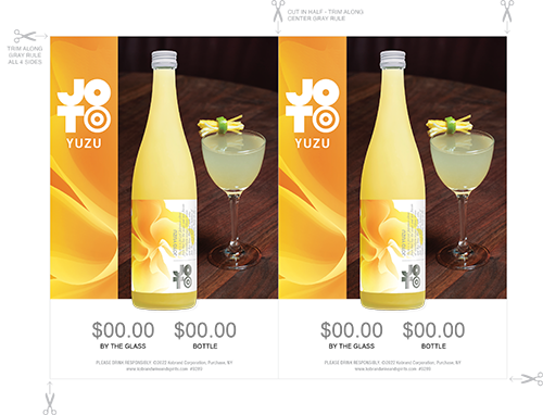 Joto Yuzu Insert Table Tent (Editable)