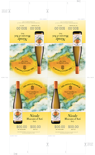 Nivole Moscato d’Asti DOCG Folding Table Tent (Editable)