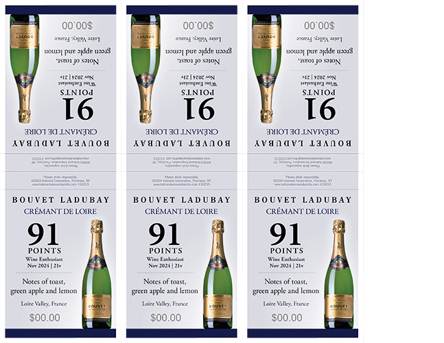 Crémant de Loire 2021 Shelf Talker – 91 Points (Editable PDF)