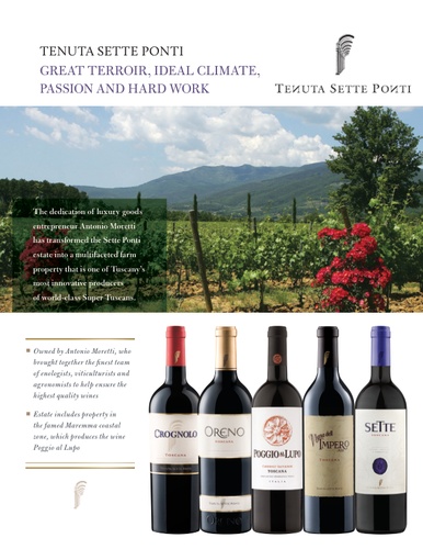 Sette Ponti Family Sell Sheet