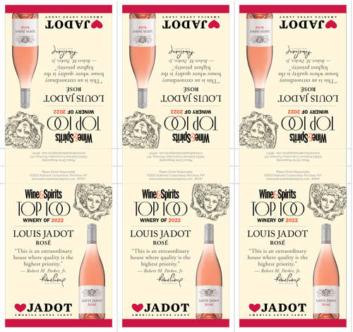 Rosé Shelf Talker (Wine & Spirits Top 100 Winery)