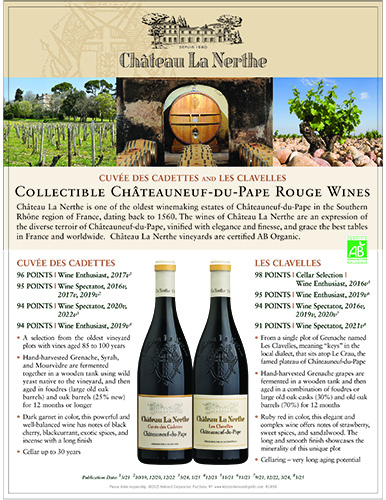 Cuvée des Cadettes & Les Clavelles Collectible Wines Sell Sheet