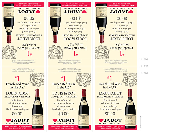 Beaujolais-Villages #1 Red Wine Shelf Talker (Editable PDF)