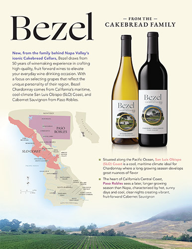 Bezel Chardonnay and Cabernet Sauvignon Sell Sheet