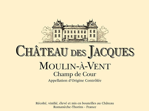 Moulin-à-Vent Champ de Cour Front Label
