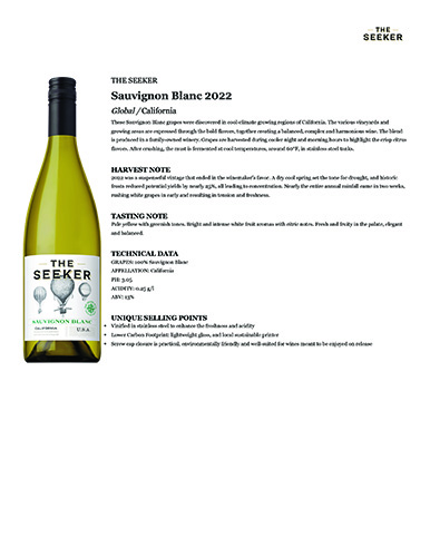 Sauvignon Blanc 2022 Fact Sheet