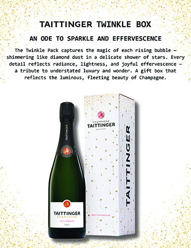 Champagne Taittinger Twinkle Box Sell Sheet