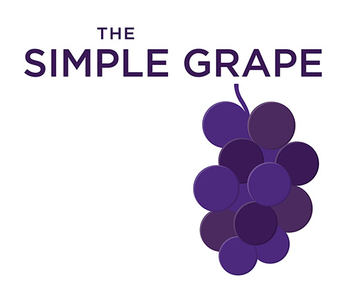 The Simple Grape Logo (One-Line With Grapes)